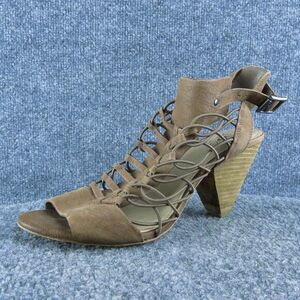 Vince Camuto Evel Women Gladiator Sandal‎ Shoes Size 9.5 Medium Brown Leather